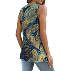 Sampeel Womens Tank Tops Eyelet Loose Casual Summer Tops Crew Neck Basic Sleeveless Shirts Trendy 2026
