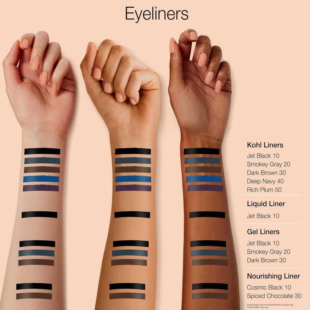 Neutrogena Intense Gel Eyeliner, Eye Makeup With Antioxidant Vitamin E, Bold Precision Eyeliner, Smudge- And Water-Resistant, Jet Black, 0.004 Oz