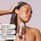 OUAI Detox Shampoo - Clarifying Shampoo for Build Up, Dirt, Oil, Product and Hard Water - Apple Cider Vinegar & Keratin for Clean, Refreshed Hair - Sulfate-Free Hair Care (10 oz)