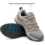 Nortiv 8 Women'S Hiking Shoes Lightweight Breathable Mesh Walking Sneakers Outdoor Work Shoes Wander