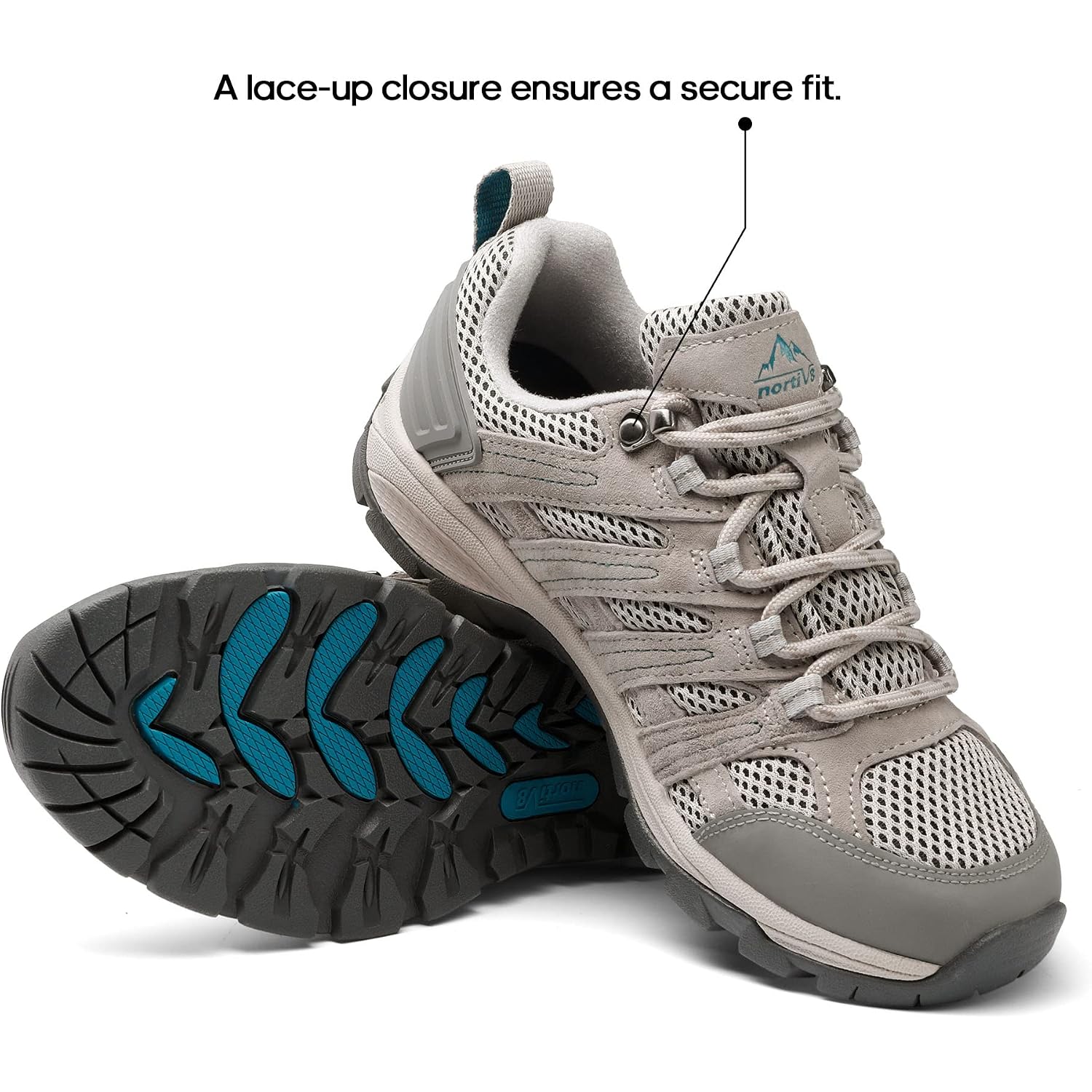 Nortiv 8 Women'S Hiking Shoes Lightweight Breathable Mesh Walking Sneakers Outdoor Work Shoes Wander