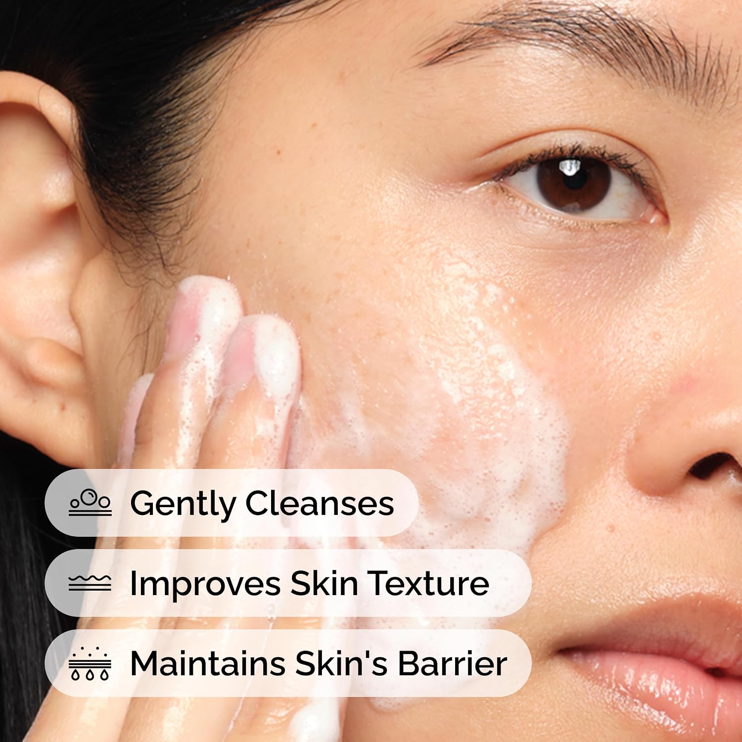 The Ordinary Glucoside Foaming Cleanser, Gentle Foaming Face Wash For All Skin Types Including Sensitive Skin, 5.1 Fl Oz