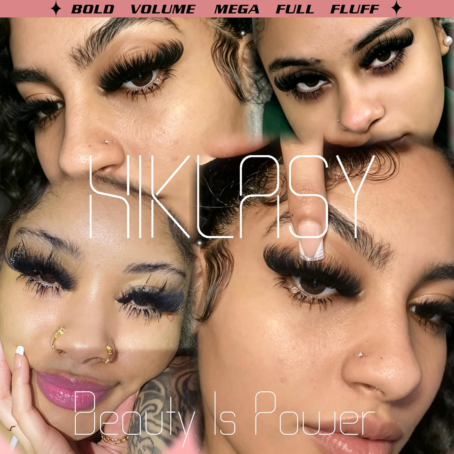 Volume Lash Clusters 300D Thick Lash Extensions 16-25mm Long Lashes Cluster Easy To Apply D Curve Bold Fluff False Eyelashes For Dramatic Makeup Soft Wispy Eyelash Reusable By Hiklasy