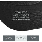 Augusta Sportswear Women's Athletic Mesh Visor - Stylish Sun Hat for Golf, Running, and Outdoor Activities