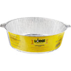Lodge Silver 12 Inch Aluminum Foil Dutch Oven Liner - 100% Recyclable Dutch Oven Liner - Easy Camp Cooking Cleanup - 12 Pack