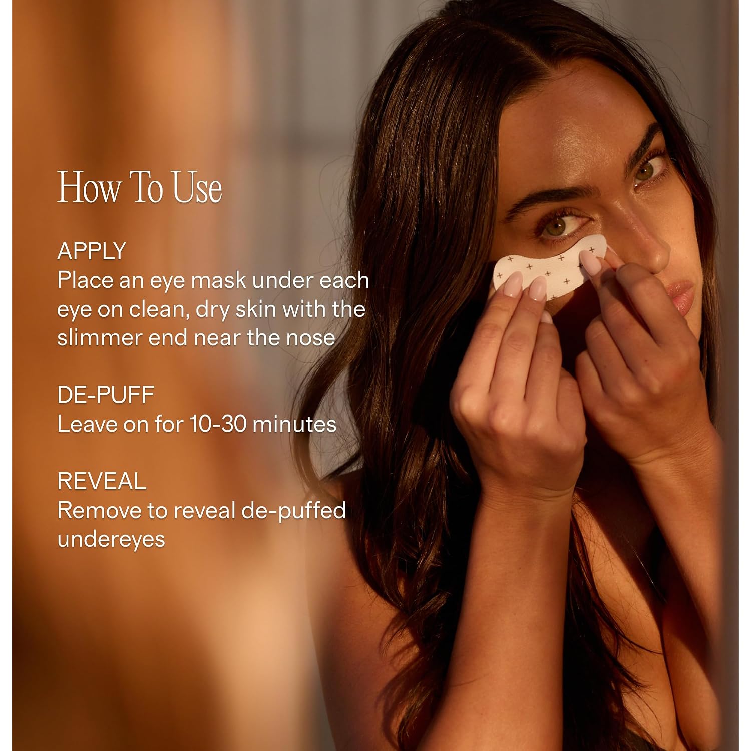 + Lux Unfiltered Iced Latte Cooling Under Eye Patches - Anti-Slip Caffeine Infused Korean Eye Mask - Reduces Puffiness, Brightens & Hydrates - Niacinamide & Hyaluronic Acid - Vegan - 10 Pairs
