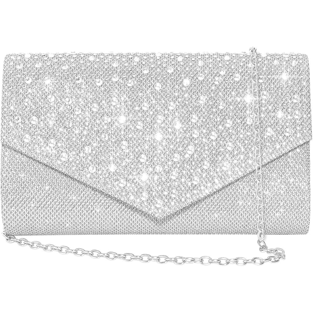 Clutch Purses For Women Rhinestone Evening Bags Crossbody Envelope Handbags For Wedding Cocktail Prom Party
