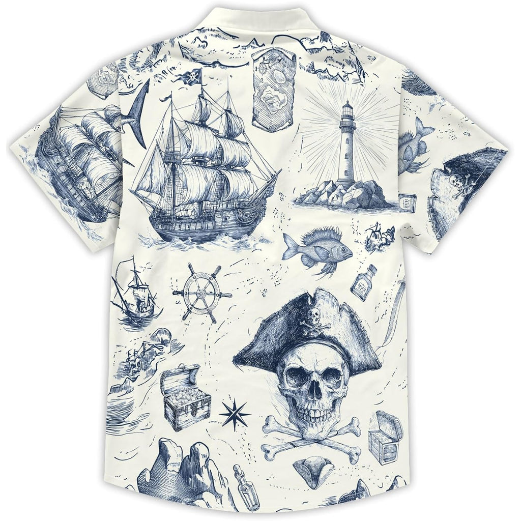Dfz Funny Hawaiian Shirts For Men Summer Beach Short Sleeve Button Down Shirt Theme Party Shirt