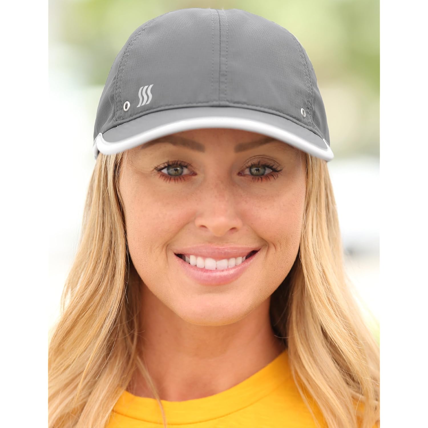 Featherlight Sports Hat. Lightweight, Quick Drying. Running, Tennis & Golf Cap for Women & Girls Graphite