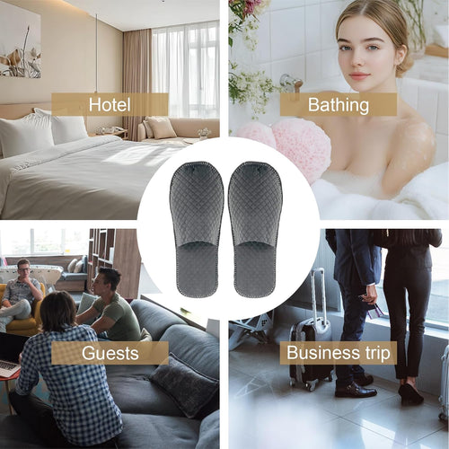 16 Pairs Disposable Travel Slippers For Women,Hotel Slippers Individually Wrapped,Disposable Slippers For Guests,House Slippers For Guests Which Can Be Used As Women Men