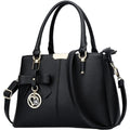 KKXIU 3 Zippered Compartments Purses and Handbags for Women Top Handle Satchel Shoulder Ladies Bags