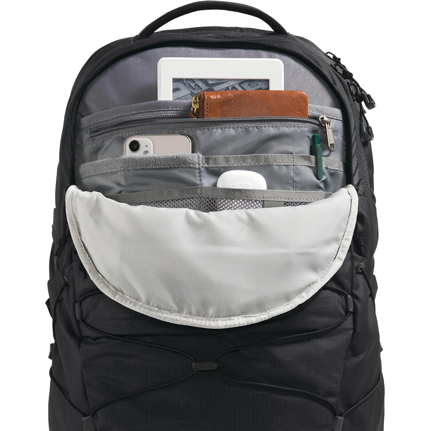 The North Face Borealis Commuter Laptop Backpack - Water Repellent, Laptop Sleeve, Large Main Compartment, Tnf Black/Tnf Black-Npf, One Size