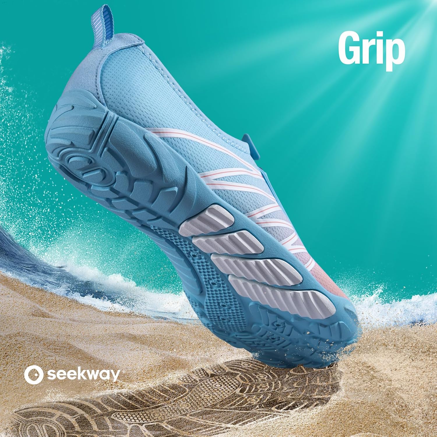 Seekway Water Shoes Men Women Adult Quick-Dry Aqua Sock Barefoot For Beach Swim River Pool Lake Hiking Kayaking Surfing