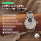 Withings Scanwatch 2 - Hybrid Smart Watch, Heart Rate Monitoring, Fitness Tracker, Cycle Tracker, Sleep Monitoring, Gps Tracker, 30-Day Battery Life, Android & Apple Compatible, Hsa/Fsa