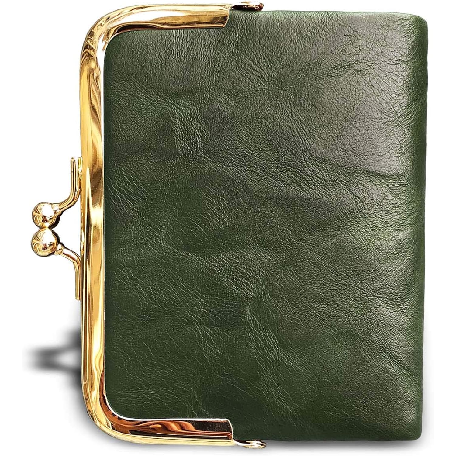 AOXONEL Womens Wallet Small Rfid Ladies Compact Bifold Leather Vintage Coin Purse With Zipper and Kiss Lock