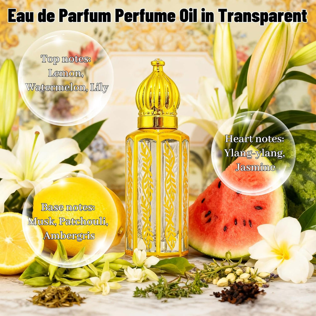 Arabian Perfume for Women, Arabic Perfume Oil Roll On Warm Floral & Musk Eau de Parfum, Long Lasting, 0.4 fl. oz