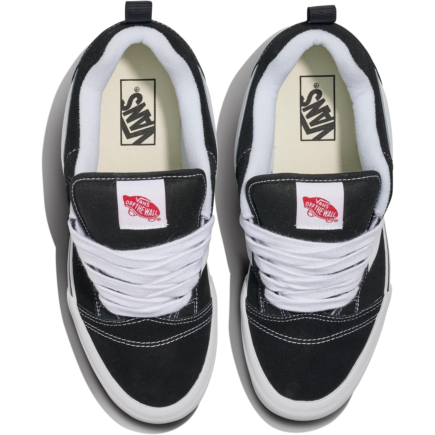 Vans Unisex Knu Skool Shoe - '90S Retro Puffy Low-Top Fashion Sneakers For Men & Women Black/True White