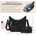 Baggallini Modern Everywhere Crossbody Bag for Women 11x9x4.5 Rfid Hobo Bag
