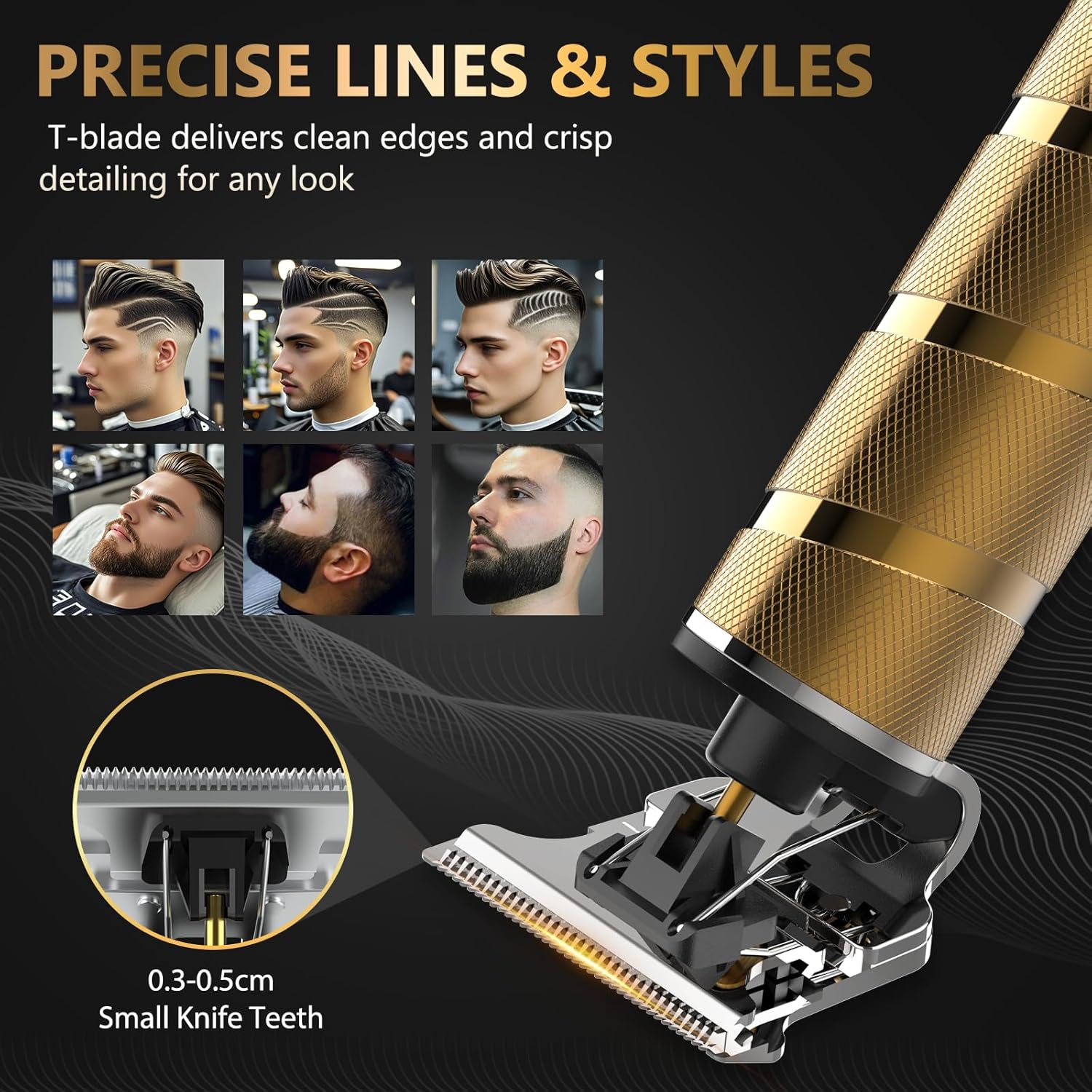 Ufree Hair Trimmer & Beard Trimmer for Men Professional, Electric Razor Shavers for Men, T Blade Precision Edgers Liners, Barber Clippers for Hair Cutting Mustache Facial, Mens Gifts