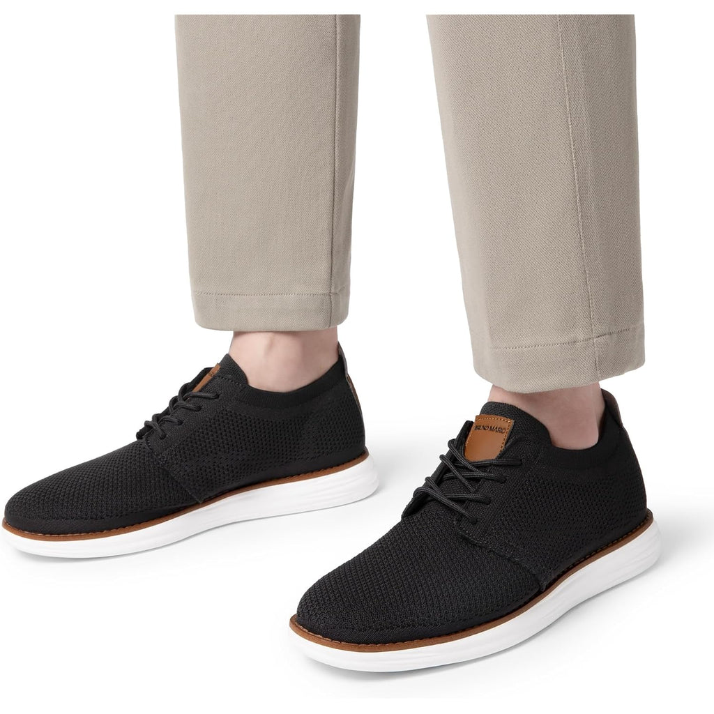 Bruno Marc Men'S Knitflex Breeze Mesh Sneakers Oxfords Lace-Up Lightweight Casual Walking Shoes