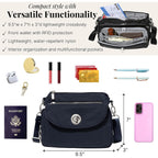 Baggallini Calais Crossbody Bags For Women 10X7 Lightweight Water-Resistant Travel Purse, Rfid & Interior Organization