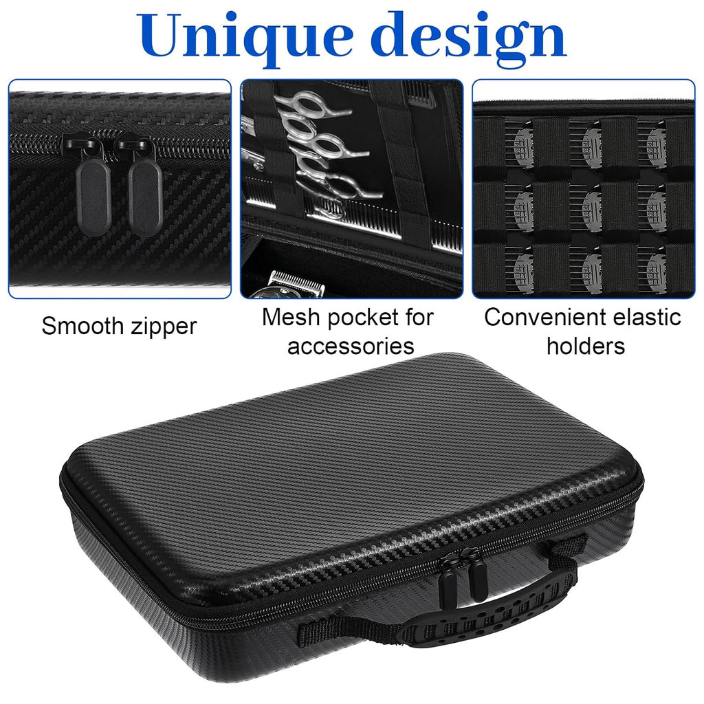 Hard Travel Case For Hair Clippers Barber Accessories Bag Hair Cutting Barber Supplies Organizer Bag Trimmer Organizer Storage Clipper Case Hairs Tool Bags For Men Grooming Kits