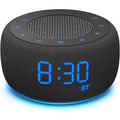 Buffbee Alarm Clock With Bluetooth Speaker & Fm Radio For Bedside – Gradual Wake-Up Sounds, Fully Dimmable Display & Ambient Night Light, Plug-In Digital Clock For Bedroom