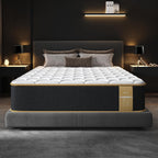 Luxury Full Size Mattress 8 Inch, Hotel Level Hybrid Mattress Full Size Bed In A Box, Gel Memory Foam & 7-Zone Ergonomics Targeted Support, Certipur-Us, Teens, Singles, Guest Rooms, 365-Trials