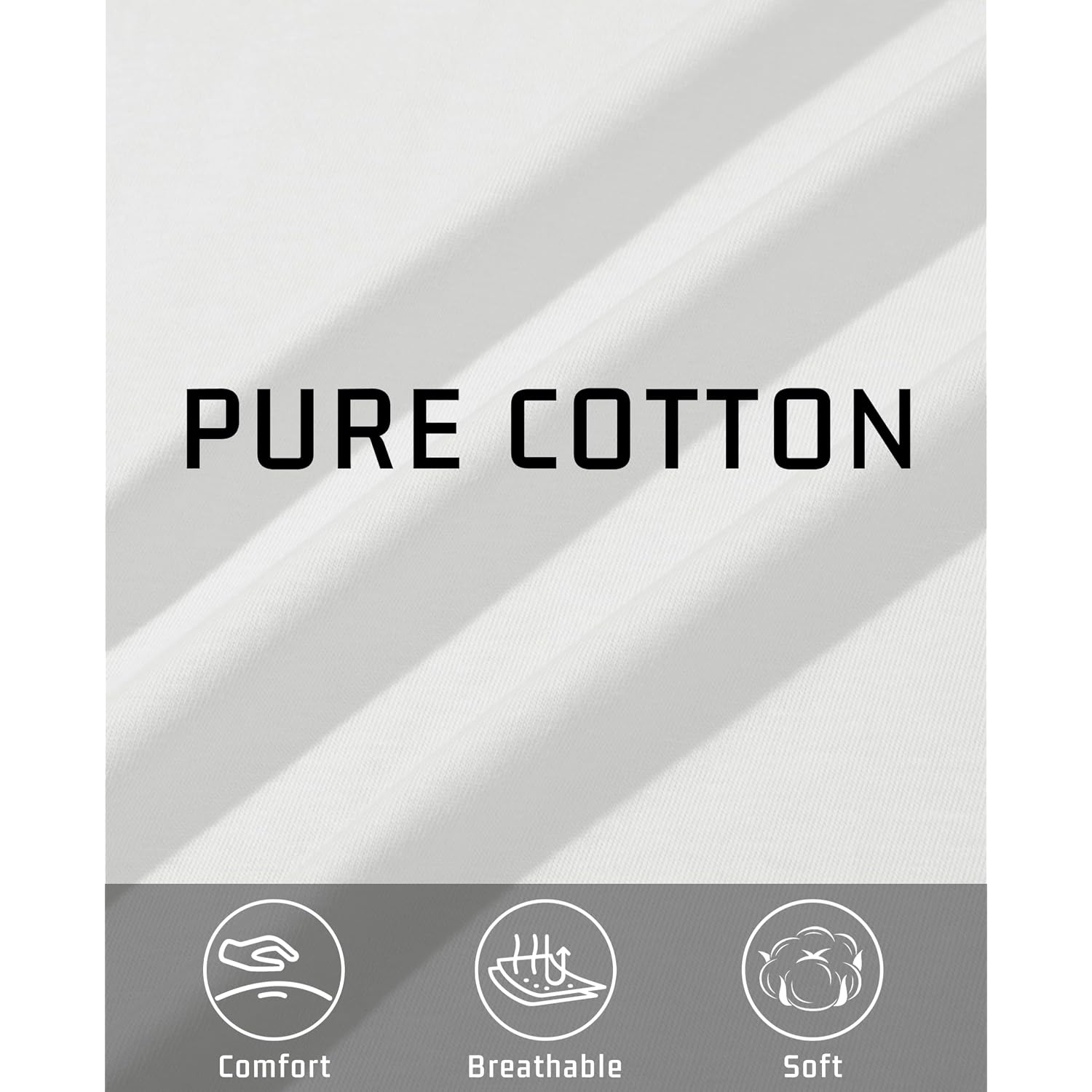 Eklentson Men'S Cotton Crewneck T-Shirts Long Sleeve Plain Tee Moisture Wicking Casual Tshirts Solid Color