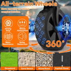 Cozeer Wagons Carts Foldable, 360Lbs Folding Heavy Duty Wagon With Wheels | Portable, Collapsible, Foldable, Lightweight, Heavy Duty Cart For Shopping, Beach, Camping, Sports, Garden, Groceries