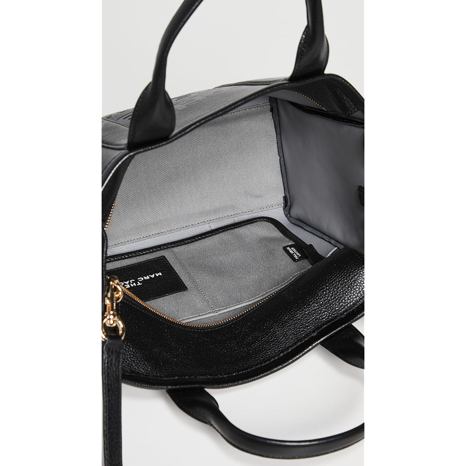 Marc Jacobs Women'S The Leather Medium Tote Bag, Black, One Size