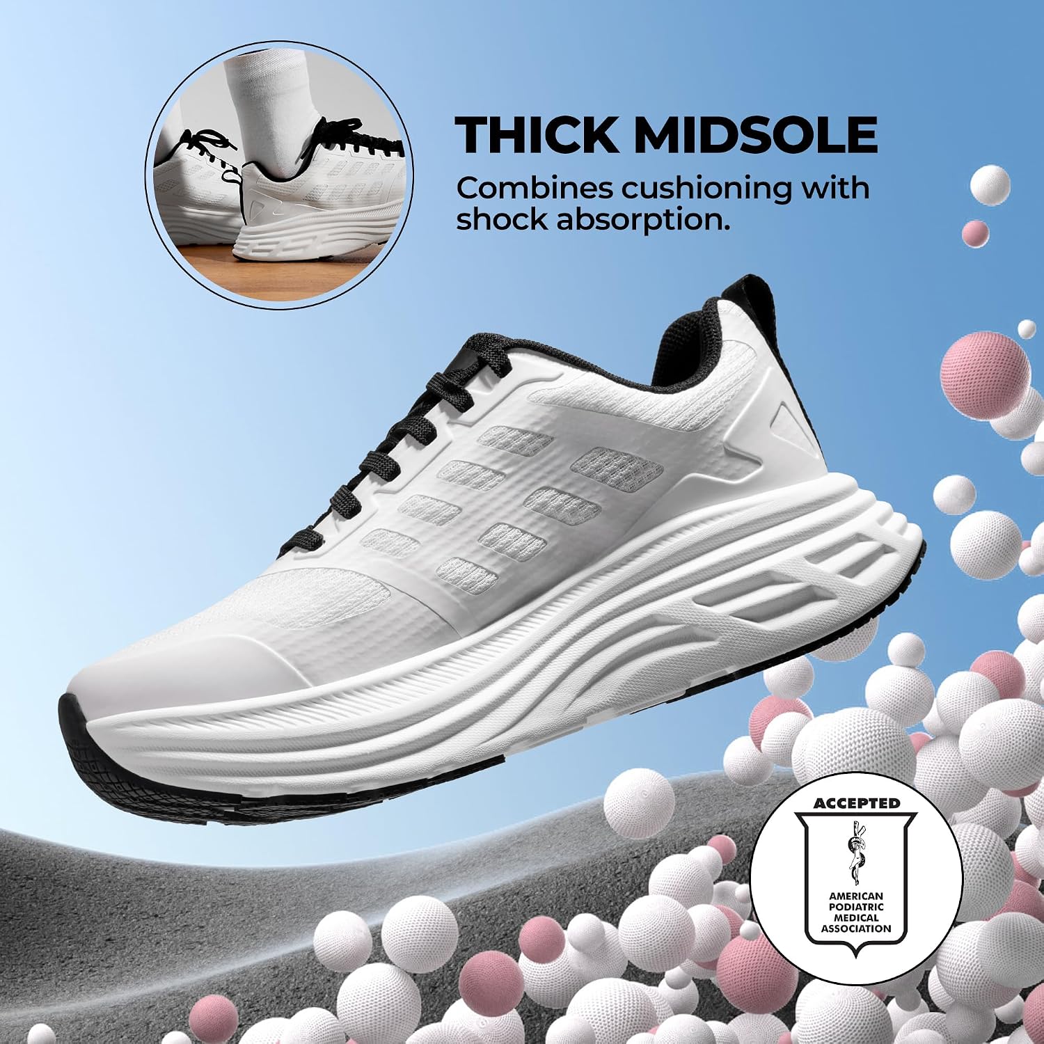 Nortiv 8 Women'S Walking Shoes Cushion Running Tennis Shoes Activefloat Non-Slip Comfortable Breathable Workout Gym Sports Athletic Fashion Sneakers