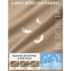 Coofandy Men'S Casual Shorts 7" Stretch Golf Shorts With 4 Pockets Quick Dry Lightweight Shorts Dress For Hiking Work