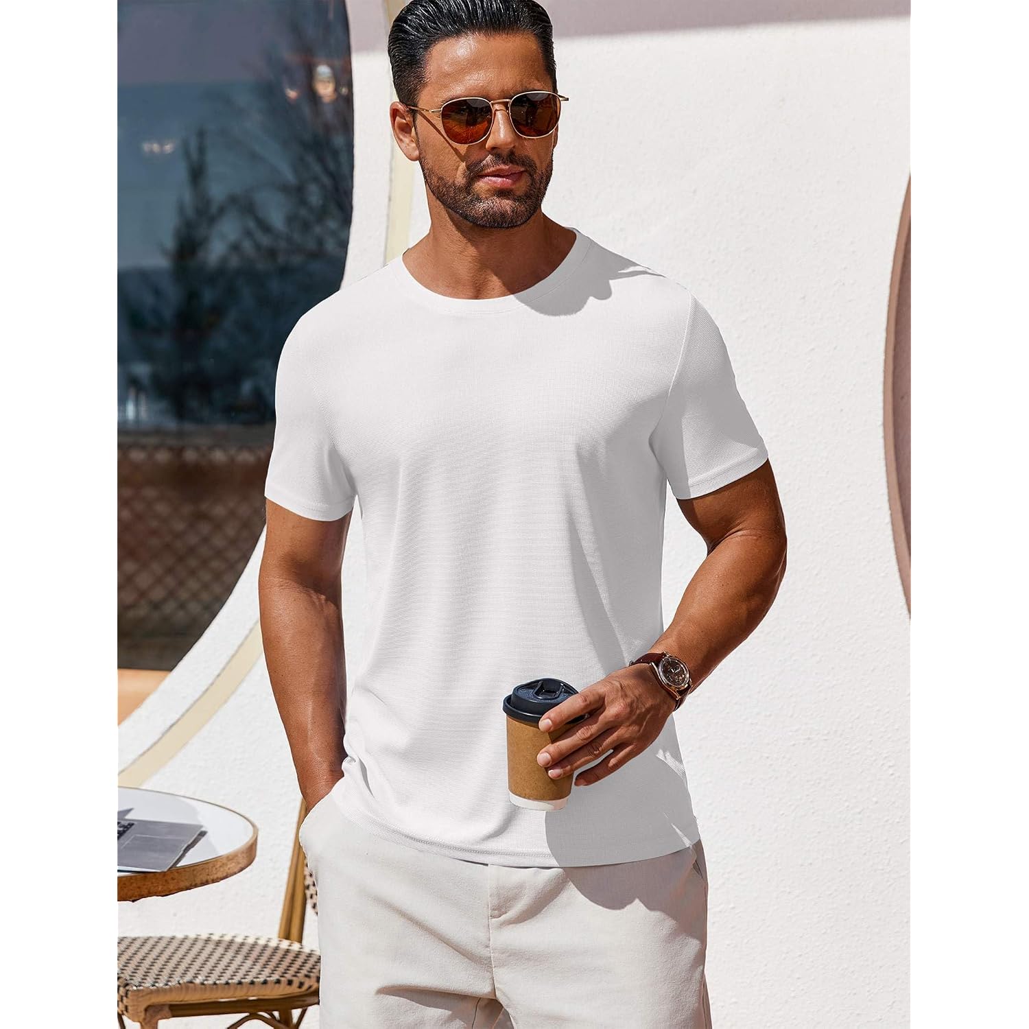 Coofandy Men'S T Shirt Short Sleeve Crew Neck T-Shirt Casual Summer Classic Basic Tee Shirts