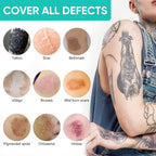 Tattoo Cover Up Makeup Waterproof, 2 Colors Professional Body Concealer Set, Long Lasting And Invisible Body Makeup Suitable For Vitiligo, Dark Spots, Scars