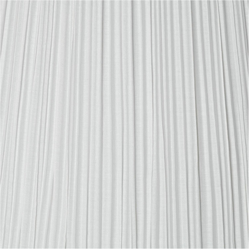 Set Of 2 White Pleated Large Empire Lamp Shade (Pre-Assembled) S 6.5" Top X 15" Bottom X 11" High (Spider) Replacement With Harp And Finial