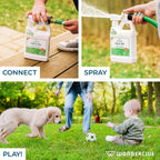 Wondercide - Ready To Use Flea, Tick, And Mosquito Yard Spray With Natural Essential Oils – Mosquito And Insect Killer, Treatment, And Repellent - Plant-Based - Safe Around Pets, Plants, Kids - 32 Oz