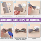Swpeet 200Pcs 1.26inch - 3.2cm Alligator Hair Clips Kit, Perfect for Metal Duck Bill Hair Clips Flat Top Single Prong Hairpins for Hair Styling DIY Accessories (1.26 Inch)