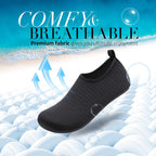 Homitem Water Shoes For Women Men Aqua Socks Swim Beach Pool River Slip-On Barefoot Quick-Dry Vacation Cruise Essentials Accessories For Yoga Kayak Sports