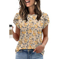 Womens Summer Tops Dressy Casual Blouses Short Sleeve Shirts For Women Business Casual Beach Vacation Outfits