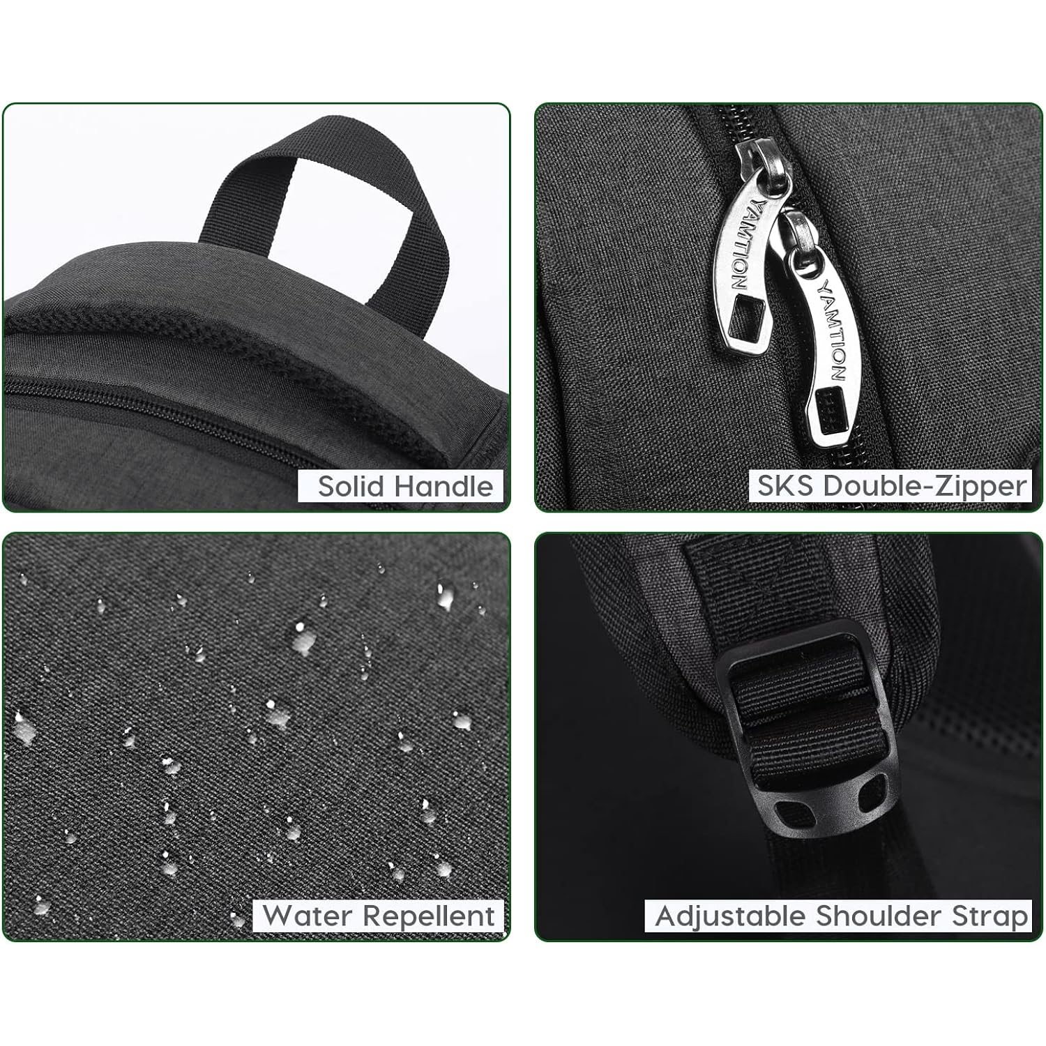 Yamtion Backpack For Men And Women,School Backpack For Teenager,15.6 Inch Laptop Bookbag With Usb Charging Port For Business Work College Travel Trip