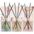 Reed Diffuser Set Of 3-3 Pack/ 3.04 Fl.Oz Diffuser With 24 Sticks Cashmere Vanilla/Sandalwood Rose/Clean Linen Reed Diffuser For Home Bathroom Office Decor