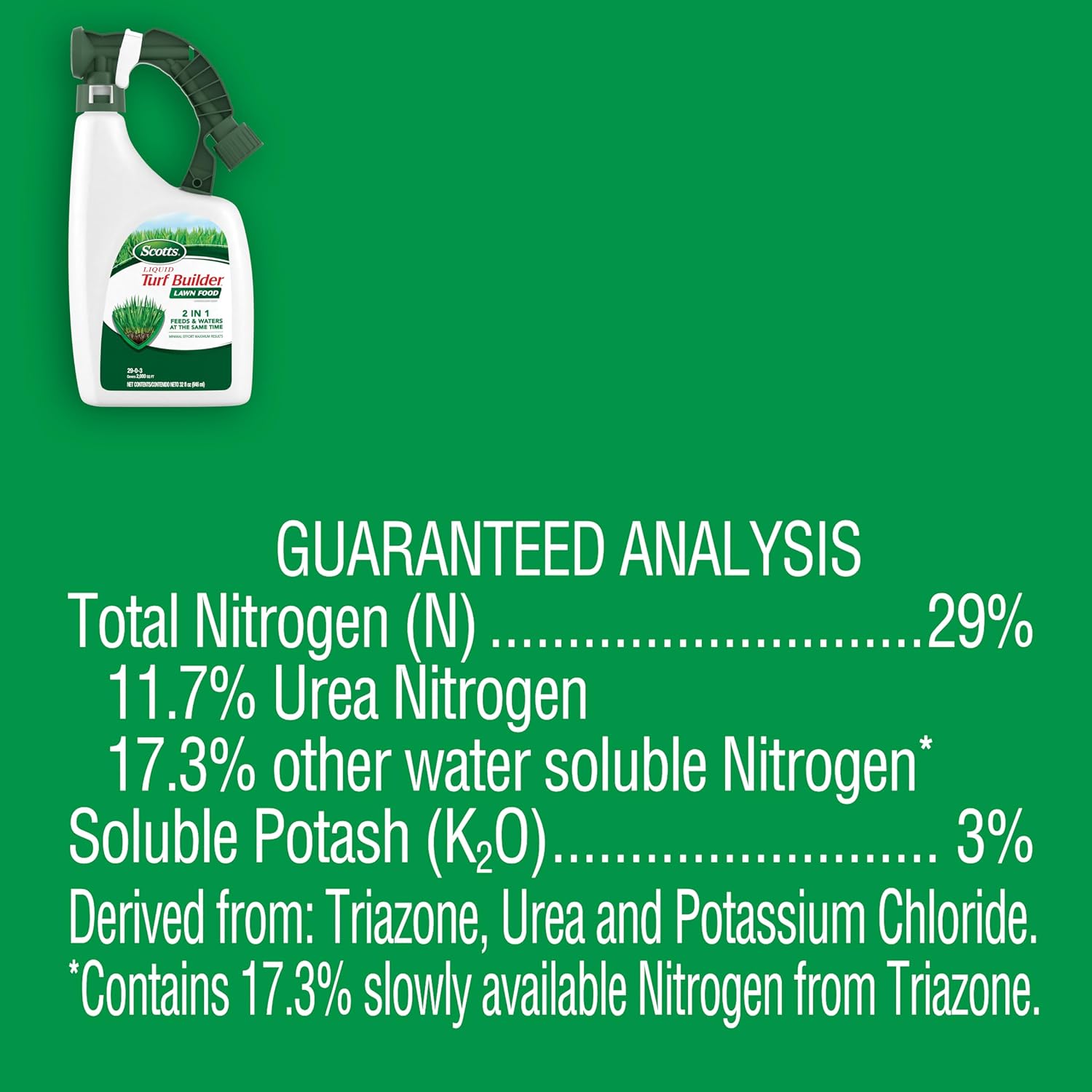 Scotts Liquid Turf Builder Lawn Food, 2,000 Sq. Ft. | Feeds And Waters Lawn At Same Time