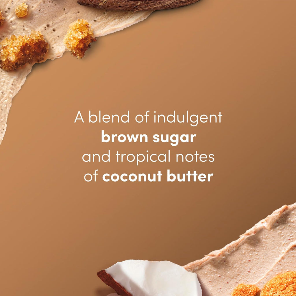 Dove Brown Sugar And Coconut Butter Body Scrub Exfoliates And Deeply Nourishes For Smooth, Radiant Skin 15 Oz