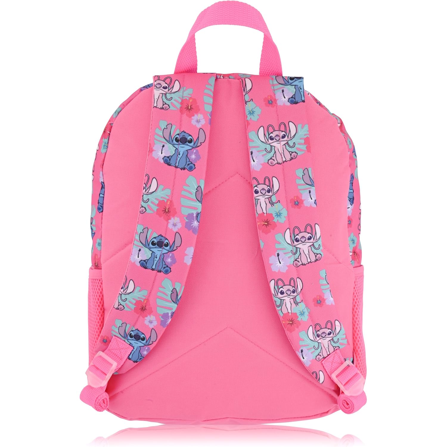 Disney Lilo And Stitch Backpack With Lunch Box For Girls With Glitter | Sequined Insulated Lunch Bag Lunch Box For Girls, Boys, Toddlers | Stitch Pink Backpack For School And Reusable Lunchbox