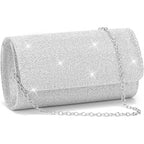 Rniega Clutch Purses For Women, Evening Bag With Detachable Chain Ladies Sparkling Party Handbag Wedding Bags