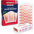 Catchmaster Extra Sticky Insect & Mouse Traps 12-Count, 5.3"X8" Glue Boards For Mice & Insects, Ultra Sticky Rat & Mousetraps Indoor For Home Use In Garages, Basements & Attics, Pest Control For Home