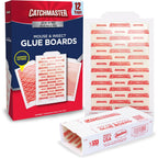 Catchmaster Extra Sticky Insect & Mouse Traps 12-Count, 5.3"X8" Glue Boards For Mice & Insects, Ultra Sticky Rat & Mousetraps Indoor For Home Use In Garages, Basements & Attics, Pest Control For Home