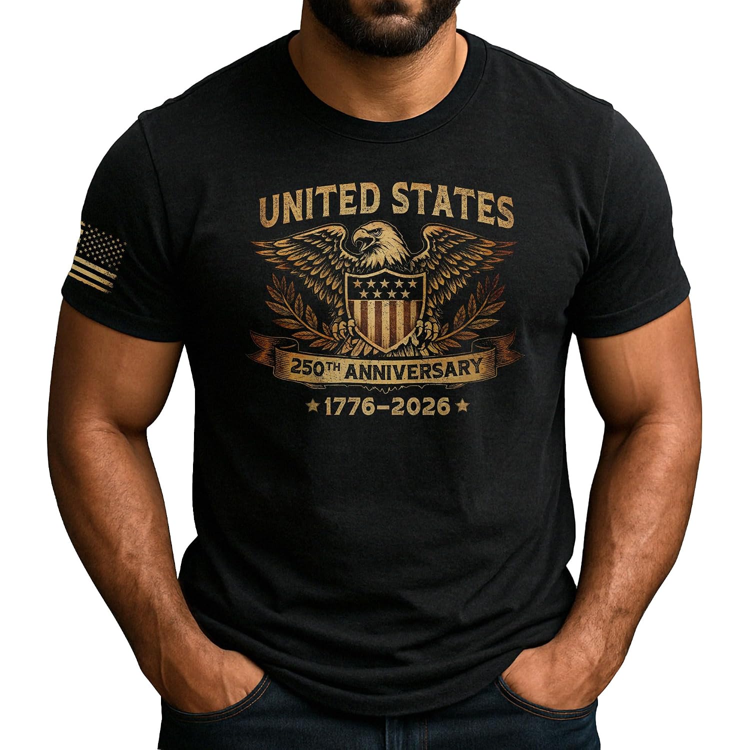 250 Anniversary Usa Shirt, Usa Eagle Graphic Shirt For Men | Show Your Pride With These Stylish Men'S Patriotic Shirts, Crafted For Bold Expression And Comfortable, Everyday Wear.