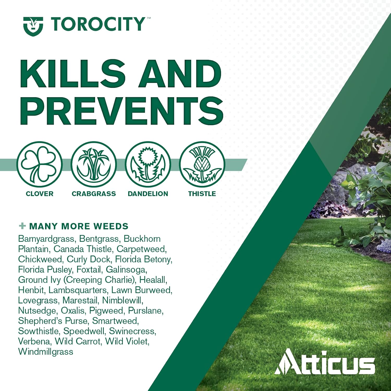 Atticus Torocity Mesotrione Herbicide (8Oz) - (Compare To Tenacity) | Post-Emergent Weed Killer Concentrate For Lawns, Crabgrass Killer, Clover, Foxtail Killer, Dandelion, Nutsedge And More
